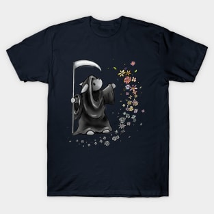 ‘Don’t be afraid’ rabbit grim reaper T-Shirt